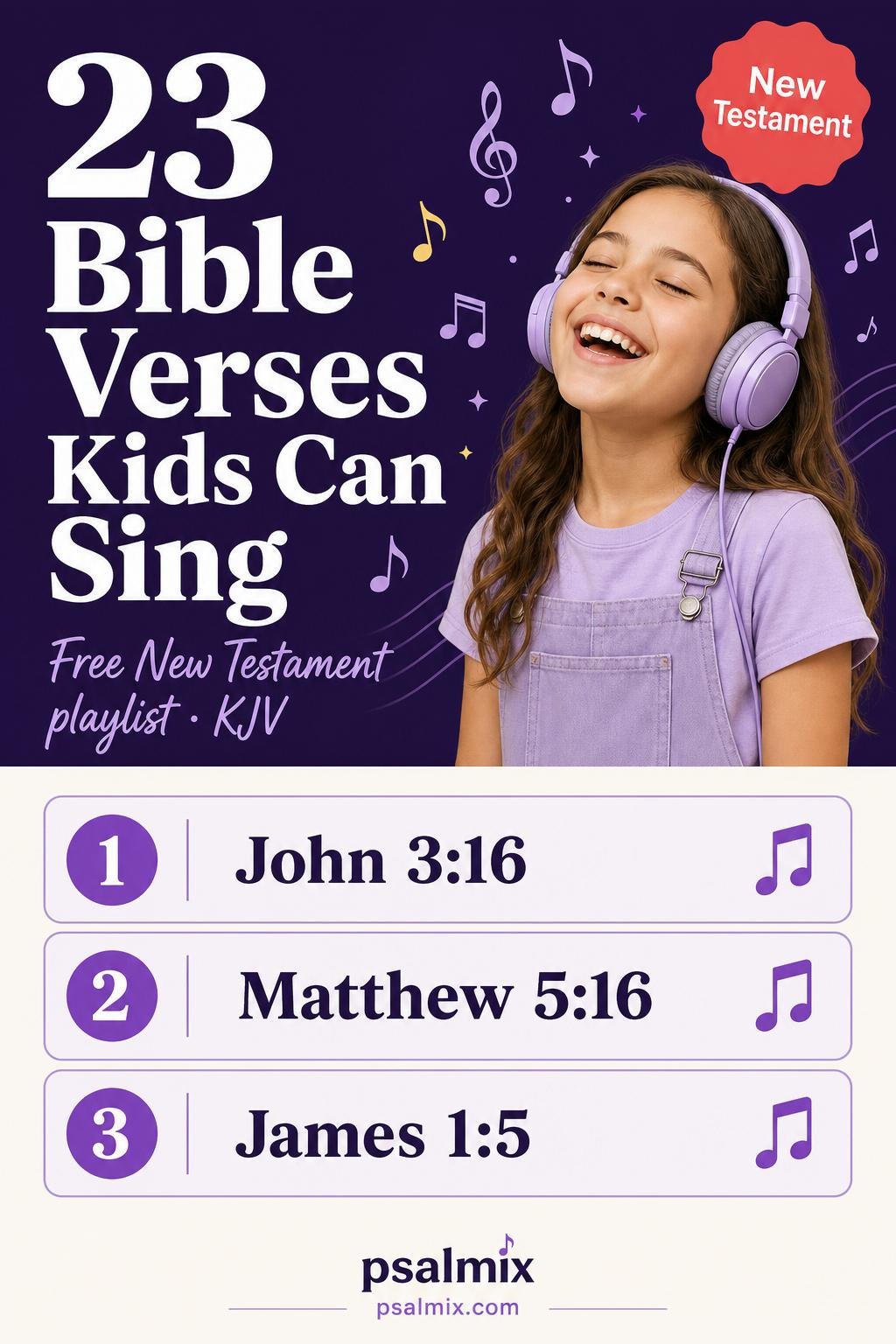 23 Bible Verses Kids Can Sing