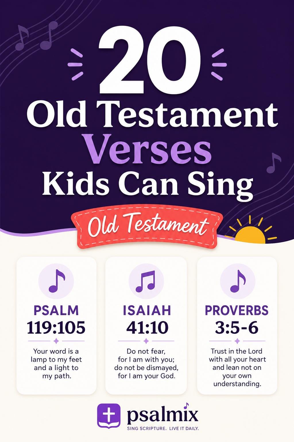 20 Old Testament Verses Kids Can Sing