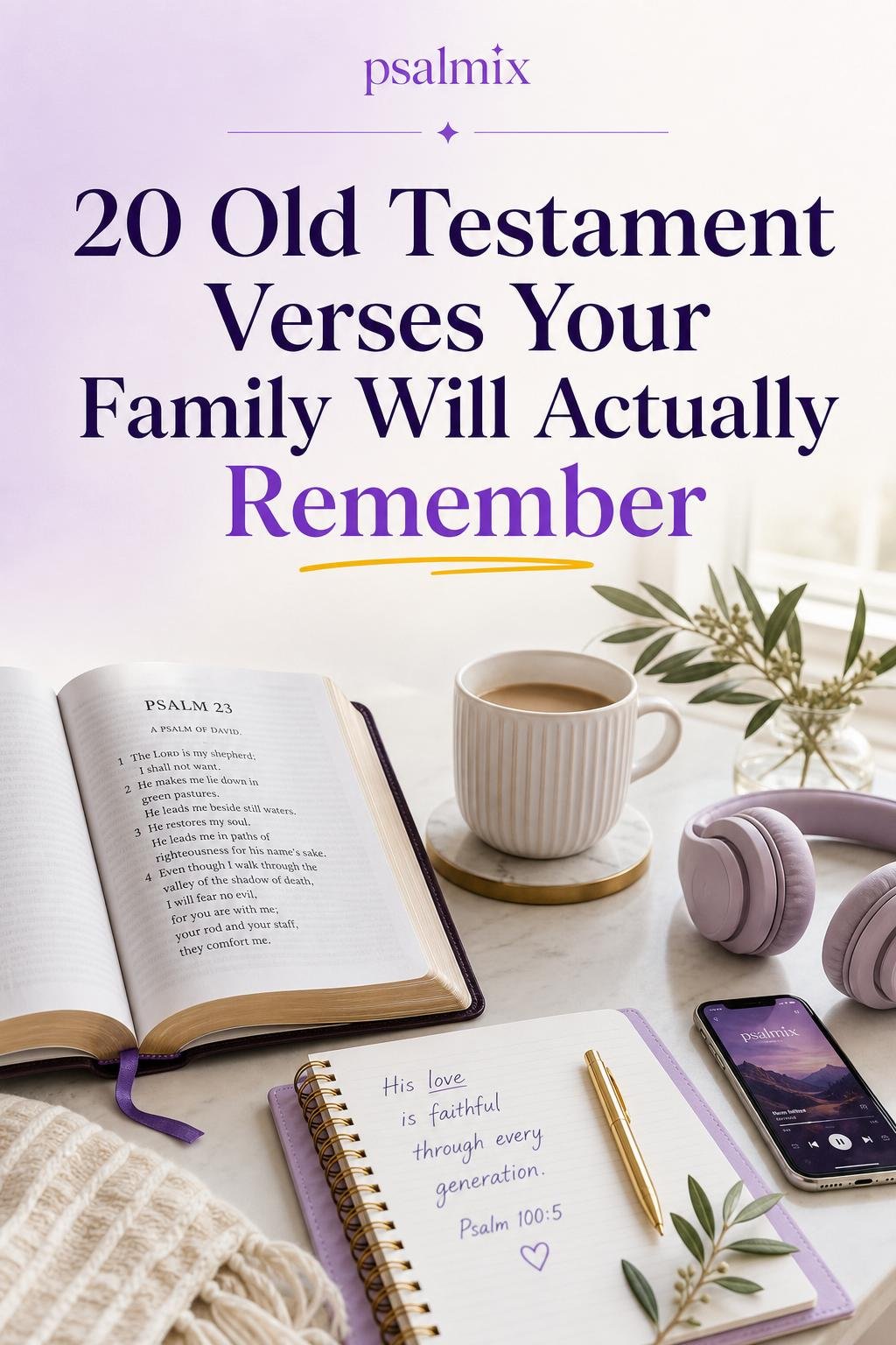 20 OT Verses Your Family Will Remember